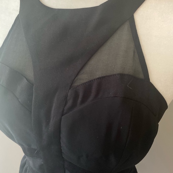 Do & Be Black Mesh Paneling LBD Mini Dress - Picture 3 of 5